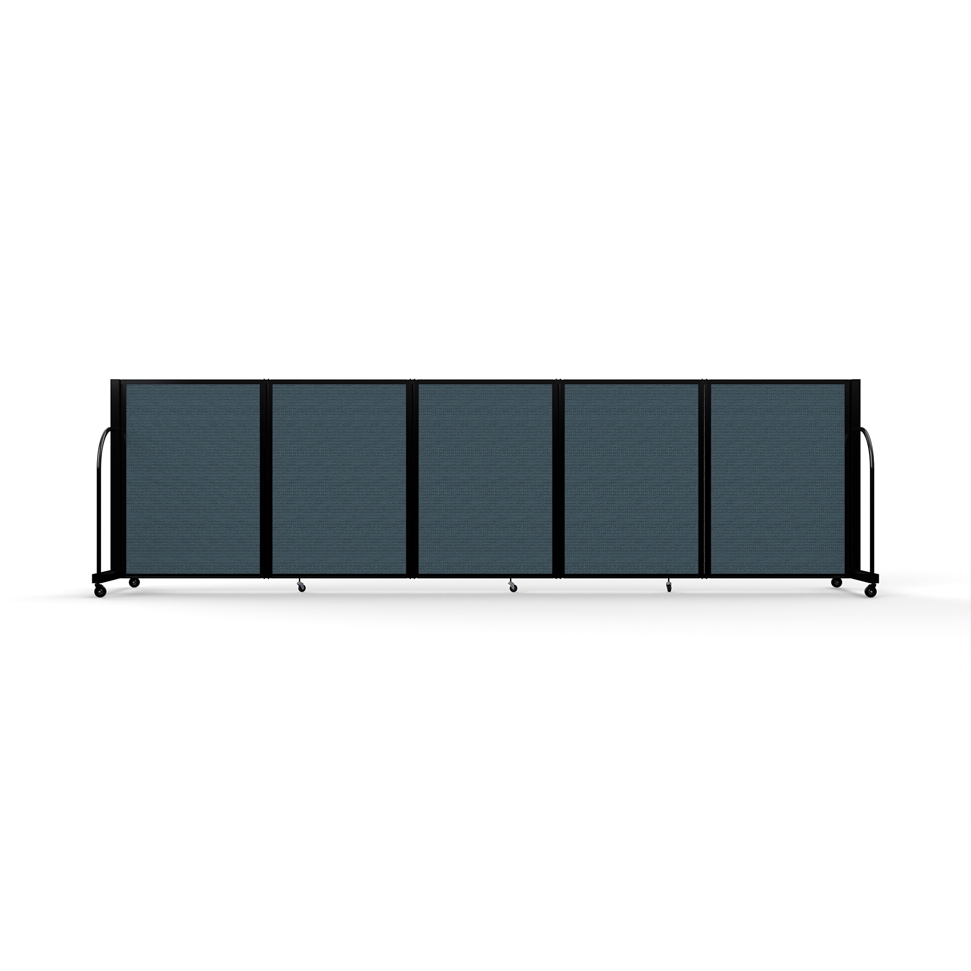 Screenflex Full Motion Divider, 4' x 14'1", Black Frame, Lake